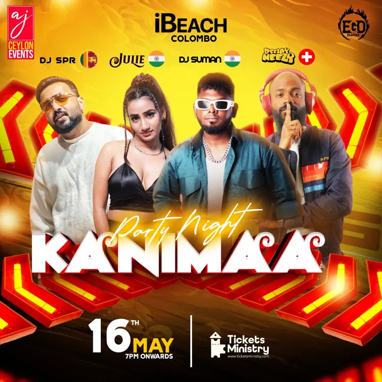 PARTY NIGHT KANIMAA May 2025 event in Dehiwala, Colombo